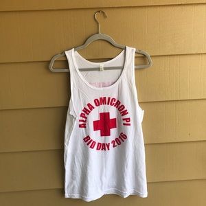 Sorority tank top. Bid day